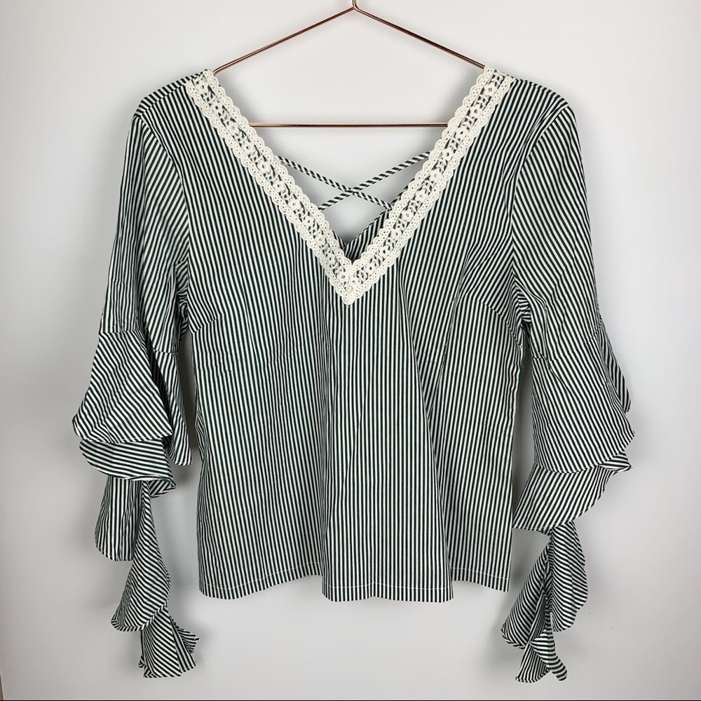 Lulumari Boho Cascade‎ Bell Sleeve Top